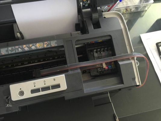 เครื่องปริ้น A3 , A4 EPSON T1100 สภาพ 100 \% หมึกแท้ง