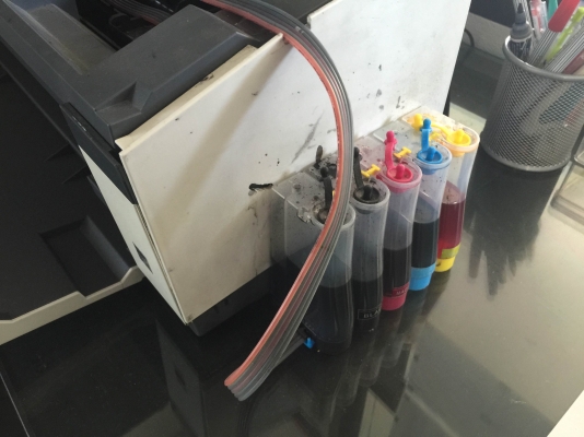 เครื่องปริ้น A3 , A4 EPSON T1100 สภาพ 100 \% หมึกแท้ง