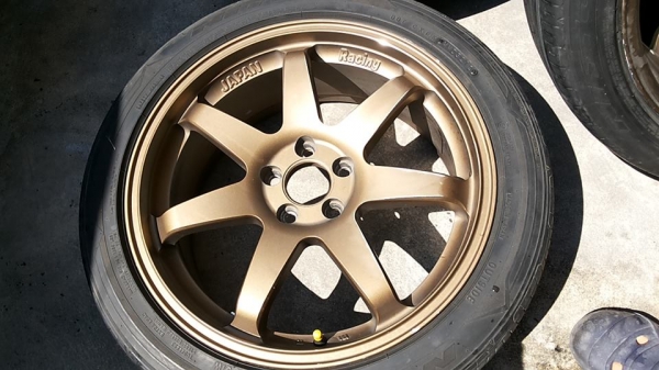 เหลือแต่ล้อเปล่า ล้อแม็กขอบ17 5รู100 ยางnitto 215 45 17 ปลายปี12 สภาพดี