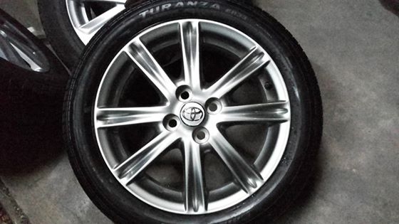 ล้อถอดป้ายแดง Toyota Vios S A/T ขอบ16 ยางบริสโตน 195 50 16