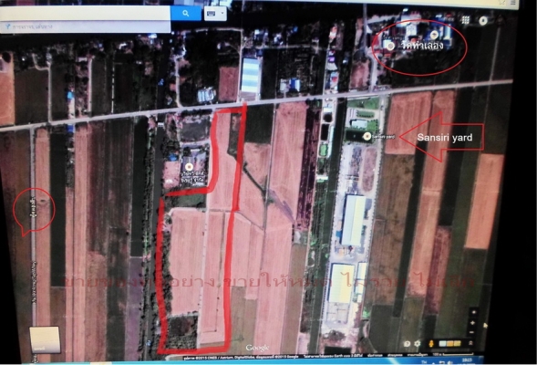 @@@  พี้นที่ทำโรงงาน หมู่บ้านได้(103ไร่)คลองหกวา ลำลูกกา ปทุมธานี