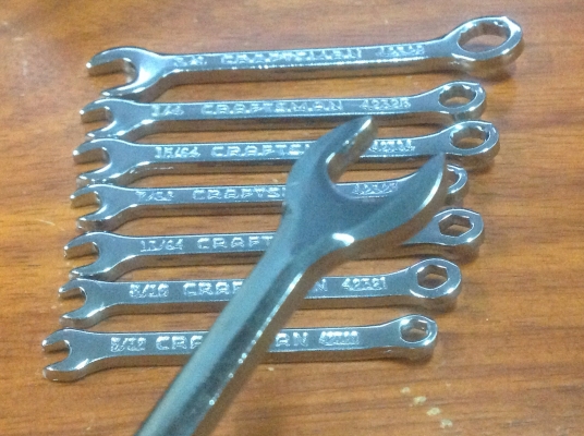 ขายประแจแหวนข้างปากตาย Craftsman เบอร์นิ้ว มี 8 ชิ้น