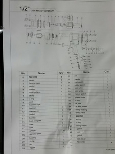 ขาย บล็อคลม ยี่ห้อ  ASHITA ขนาด 1/2 นิ้ว พร้อมหัวบล็อค 10 หัว ของใหม่นำเข้า