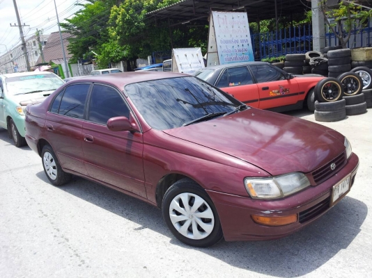 ขายโตโยต้าท้ายโด่งปี 96 ไฟท้ายแยก เครื่อง1.6 เกียร์ธรรมดาติดแก๊ส