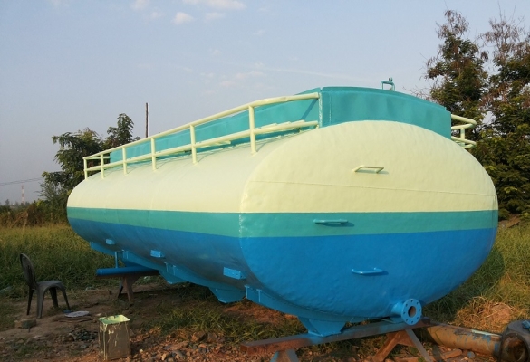 ขายถังน้ำมัน 8600 ลิตร ทำสีอีฟ๊อกซี่ภายในแล้ว