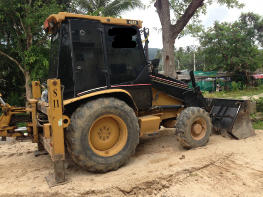 ขายรถตักหน้าขุดหลัง CAT 424 D เอกสารเล่มทะเบียน ราคา 950000