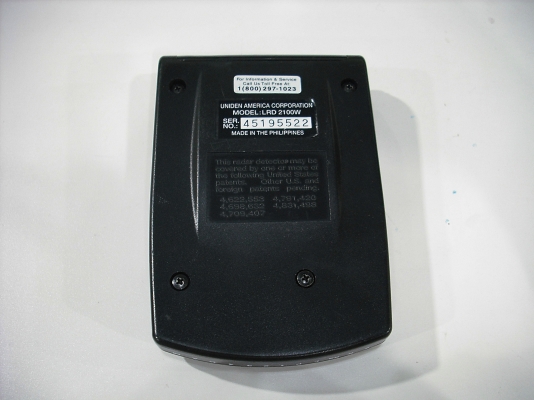 เครื่องเตือนการตรวจจับความเร็ว UNIDEN Model LRD2100W