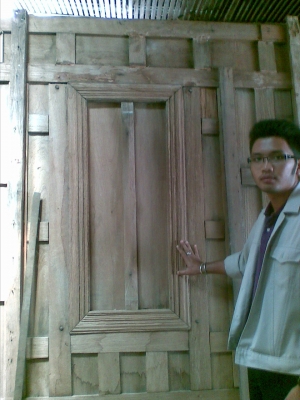 ขายแผงบ้านไม้สักเก่า 4แผง