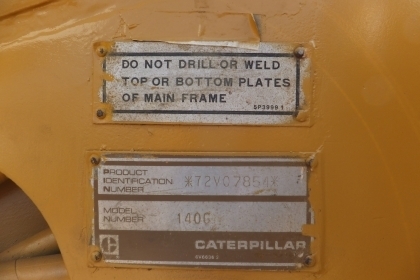 รถเกรดCATERPILLAR 140G72V 07854 USA เล่มทะเบี รถเกรดCATERPILLAR 140G72V 07854 USA เล่มทะเบี