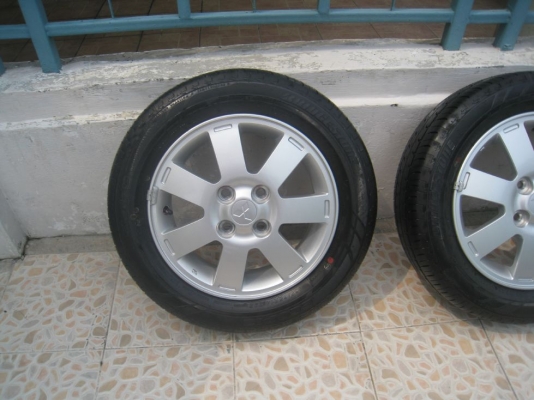 ขายล้อแม็กเดิม Mitsubishi mirage 14"x4.5" 4รู 100 et46 +ยางปี12 (081-3747940)