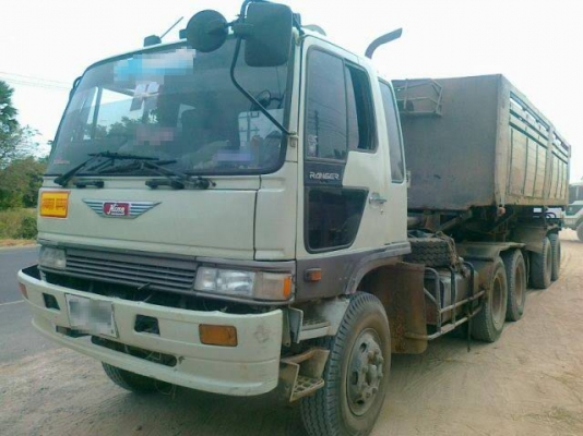 ขายหัวลากHINO 3MFพร้อมหางเซมิดั๊ม วางเครื่องP11 320แรงม้า สภาพพร้อมใช้ ติดต่อได้ที่คุณ อ๊อฟ พิจิตร 086-737-9991