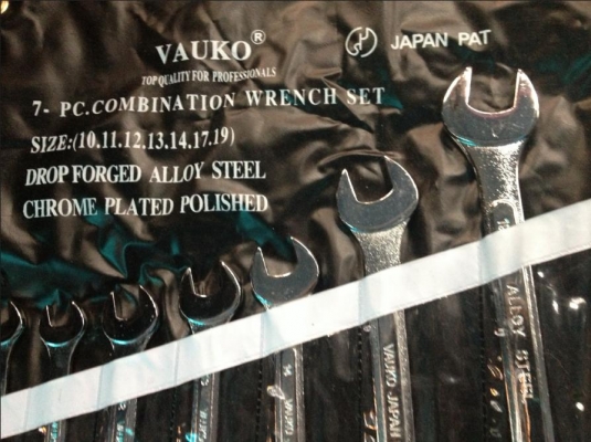 ประแจแหวน 7 ตัว VAUKO JAPAN pat