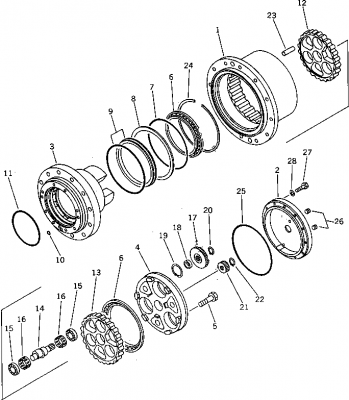 TRAVEL AND FINAL DRIVE ,PC120-5,SK120-3/5 kit TRAVEL AND FINAL DRIVE ,PC120-5,SK120-3/5 kit