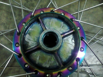 ขายชุดล้อเวฟ125ดิจิตอล ดุมชุบรุ้งแท้ ล้อใหม่ ลวดชุบ