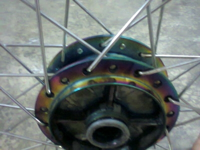 ขายชุดล้อเวฟ125ดิจิตอล ดุมชุบรุ้งแท้ ล้อใหม่ ลวดชุบ