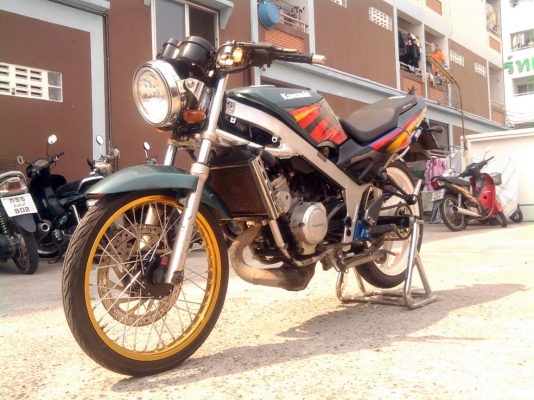 ขออนุญาติขาย  KAWASAKI  VICTOR 150 CC. สีเขียว ดิสเบรคหน้า-หลัง