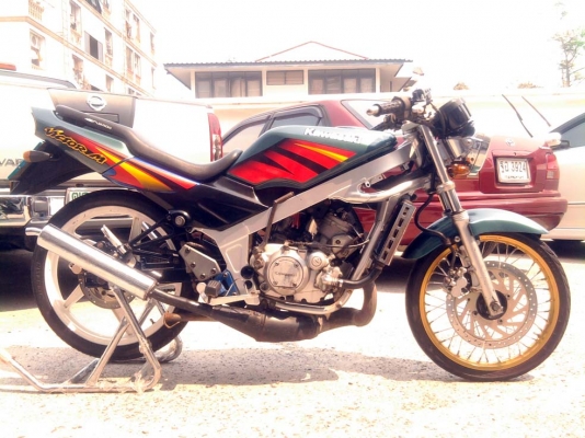 ขออนุญาติขาย  KAWASAKI  VICTOR 150 CC. สีเขียว ดิสเบรคหน้า-หลัง