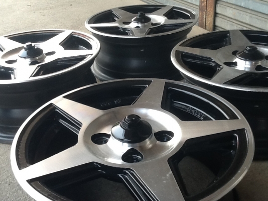 ขายแม็กขอบ 13 4รู100 กว้าง5.5 สภาพ90\% ครบชุด4วง