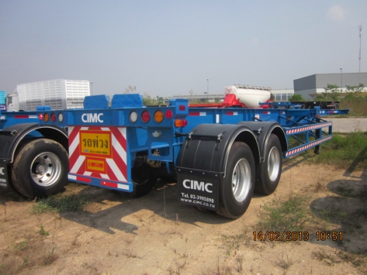 หางพ่วง  หางก้างปลา 40 ฟุต 2 เพลา ใหม่ ผลิตโดย   CIMC พร้อมส่งมอบ 5  คัน