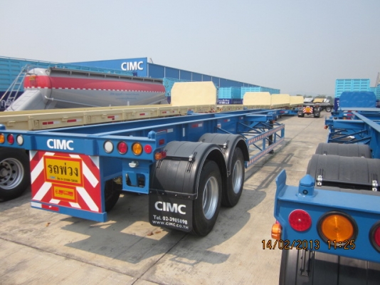 หางพ่วง  หางก้างปลา 40 ฟุต 2 เพลา ใหม่ ผลิตโดย   CIMC พร้อมส่งมอบ 5  คัน