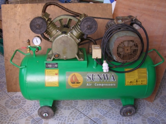 ขายปั๊มลมลูกสูบแบบสายพาน