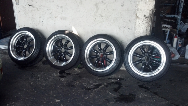 ล้อกล้วยๆขอบ 16 ออฟลึกๆ ล้นๆ 4 รู 100และ114 ยางปี12