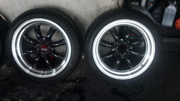 ล้อกล้วยๆขอบ 16 ออฟลึกๆ ล้นๆ 4 รู 100และ114 ยางปี12