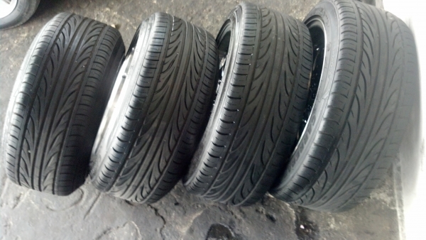 ล้อกล้วยๆขอบ 16 ออฟลึกๆ ล้นๆ 4 รู 100และ114 ยางปี12