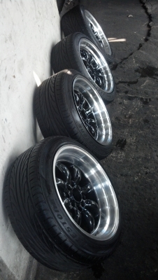 ล้อกล้วยๆขอบ 16 ออฟลึกๆ ล้นๆ 4 รู 100และ114 ยางปี12