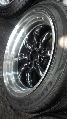 ล้อกล้วยๆขอบ 16 ออฟลึกๆ ล้นๆ 4 รู 100และ114 ยางปี12