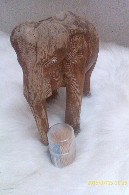 ช้างไม้สักแกะ งานเก่า