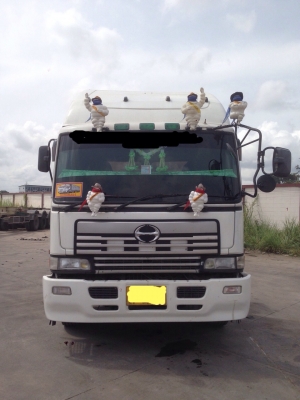 ขายรถบรรทุก10ล้อหัวลาก ฮีโน่โปรเซีย 335แรงปี55 พร้อมหางก้าง3เพลาสามมิตปี53