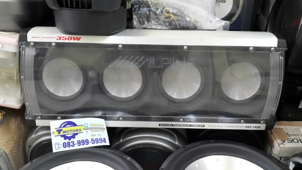 ALPINE SWE 1900 ซับบ๊อก มีแอมป์ในตัว มือสองนำเข้าญี่ปุ่น