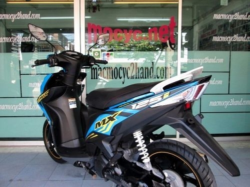 MIO 125 i สีฟ้าดำ ลาย MX ตัวท็อปล้อแมกซ์แท้จากศูนย์ รถเดือน ธันวาคม ปี 57 ไมล์ 6พันโล ฟรีโอน แถม 5 รายการ 25900