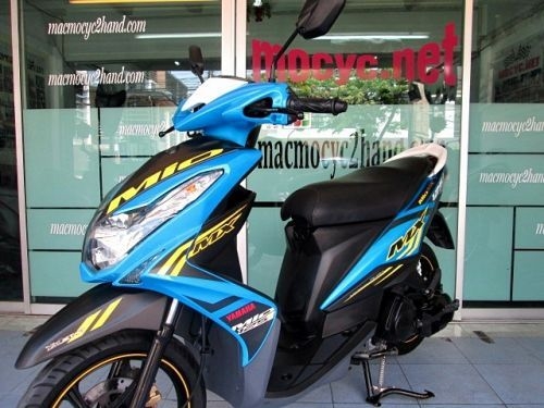 MIO 125 i สีฟ้าดำ ลาย MX ตัวท็อปล้อแมกซ์แท้จากศูนย์ รถเดือน ธันวาคม ปี 57 ไมล์ 6พันโล ฟรีโอน แถม 5 รายการ 25900