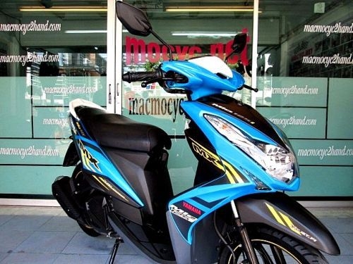 MIO 125 i สีฟ้าดำ ลาย MX ตัวท็อปล้อแมกซ์แท้จากศูนย์ รถเดือน ธันวาคม ปี 57 ไมล์ 6พันโล ฟรีโอน แถม 5 รายการ 25900