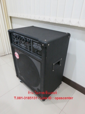 ตู้แอมป์เบส Rock รุ่น BASS 100P ดอก 15 นิ้ว กำลังขับ 120 วัตต์ พร้อมล้อ ของใหม่ มือหนึ่ง
