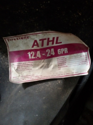 ขายยางใหม่รถไถนา ไฟร์สโตน 12.4-24 6PR