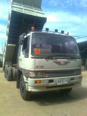10ล้อดั้ม HINO FM3H ปี39 เครื่องHO7D-195แรงม้ากระบะเลส