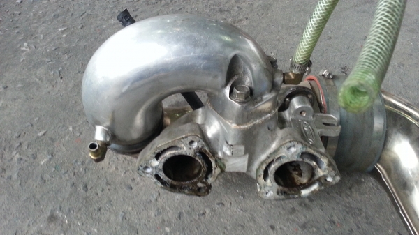 ขายท่อแต่ง PJS คอ R&amp;D ใส่ kawasaki 650 750 สภาพสวยจากญี่ปุ่น