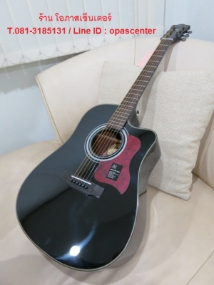 2,990.-กีต้าร์โปร่งเว้า Mantic รุ่น AG-370c สีดำเงา สวยมาก ของใหม่ มือหนึ่ง มี 3 สี