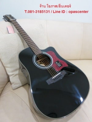 2,990.-กีต้าร์โปร่งเว้า Mantic รุ่น AG-370c สีดำเงา สวยมาก ของใหม่ มือหนึ่ง มี 3 สี