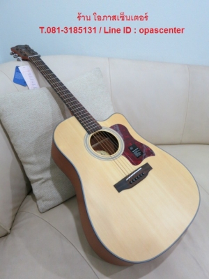 2,990.-กีต้าร์โปร่งเว้า Mantic รุ่น AG-370c สีดำเงา สวยมาก ของใหม่ มือหนึ่ง มี 3 สี