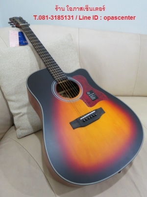 2,990.-กีต้าร์โปร่งเว้า Mantic รุ่น AG-370c สีดำเงา สวยมาก ของใหม่ มือหนึ่ง มี 3 สี