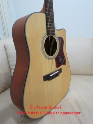 2,990.-กีต้าร์โปร่งเว้า Mantic รุ่น AG-370c สีดำเงา สวยมาก ของใหม่ มือหนึ่ง มี 3 สี