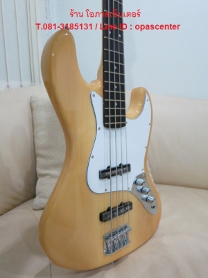 เบสไฟฟ้า 4 สาย ยี่ห้อ Overdrive สีดำ สีไม้ สีฟ้า ของใหม่ มือหนึ่ง ทรงแจ๊สเบส