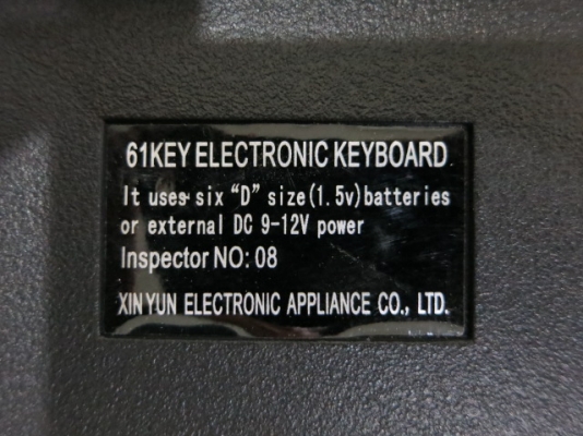 Keybord 61 Key ตัวใหญ่ XIN YUN รุ่น XY-332 ของใหม่ กำหนดจังหวะได้ เสียบ USB ได้