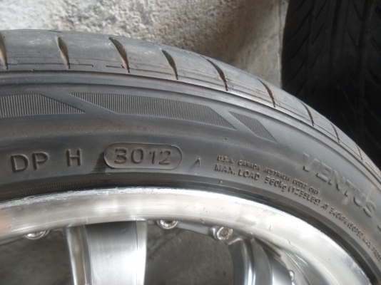 ล้อแม็ก 17นิ้ว 4รู100 พร้อมยาง สวยๆ 4 ล้อ ราคา 6500 บาท