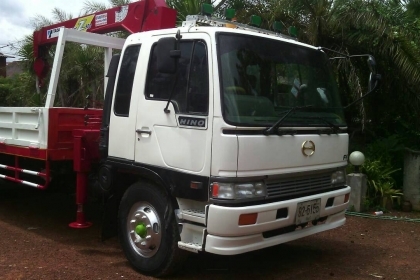 ขาย FF3H 195 แรง ติดเครน 4.5 ตัน 4 ปอก กะบะ 6 m โทร 088-4501277