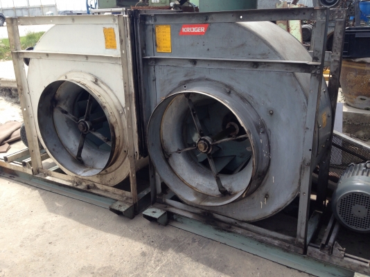 ขายโบวเวอร์ดูดฝุ่น-อากาศ Kruger มอเตอร์ Teco 7.5HP. 380V สภาพสวย วิ่งนิ่ม พร้อมใช้งาน มี 2 ตัวครับ